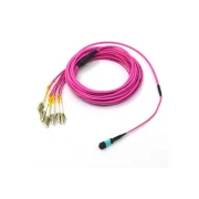 12core MTP/MPO-LC Multimode OM4 4.5mm Pink Breakout Cables